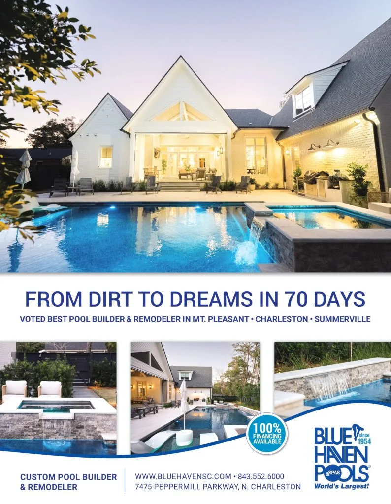 Blue Haven custom luxury pool design – home services marketing by In the Black Agency